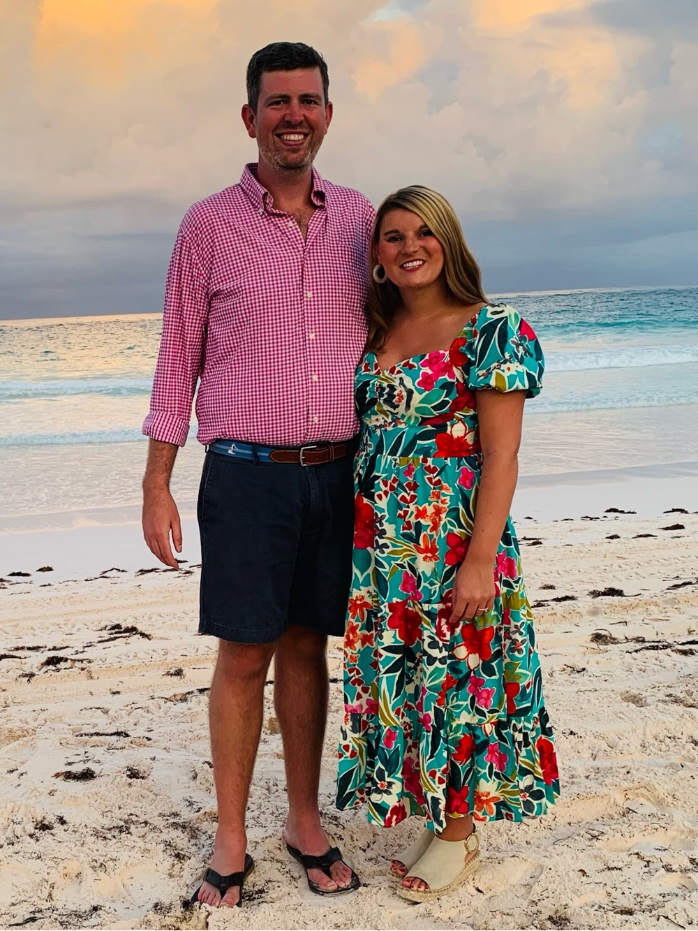 Teal Floral Puff-Sleeve Maxi Dress - Picture 10 of 11